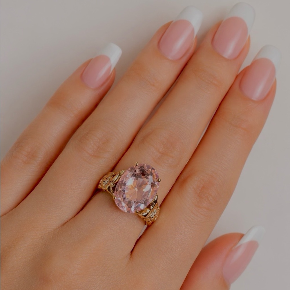 925 Gold Plated CZ Ring